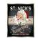 Stupell Industries St. Nick's Sleigh Rides Vintage Style Sign Framed Floater Canvas Wall Art